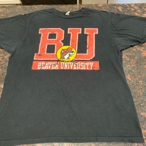 Black buc-ees tshirt BU Beaver University size Large